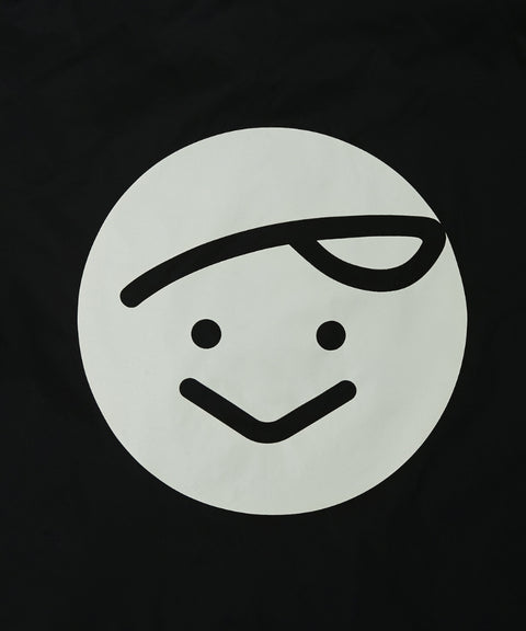 Giant Smiley Windbreaker Ebony Black