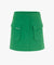 FAIRLIAR Cargo Flare High Waist Skirt - Green