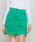 FAIRLIAR Cargo Flare High Waist Skirt - Green