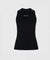 [Warehouse Sale] KANDINI Half-neck Sleeveless T-shirts - Black