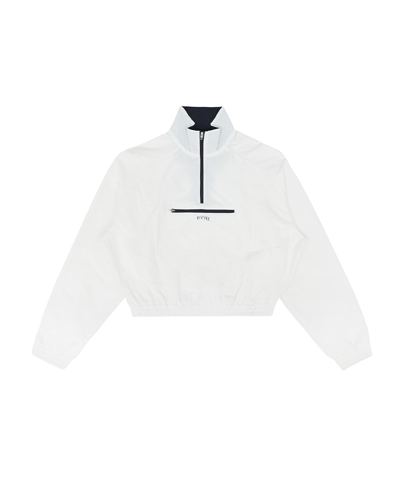 PIV'VEE Half-zip Wind Anorak - Cloud White