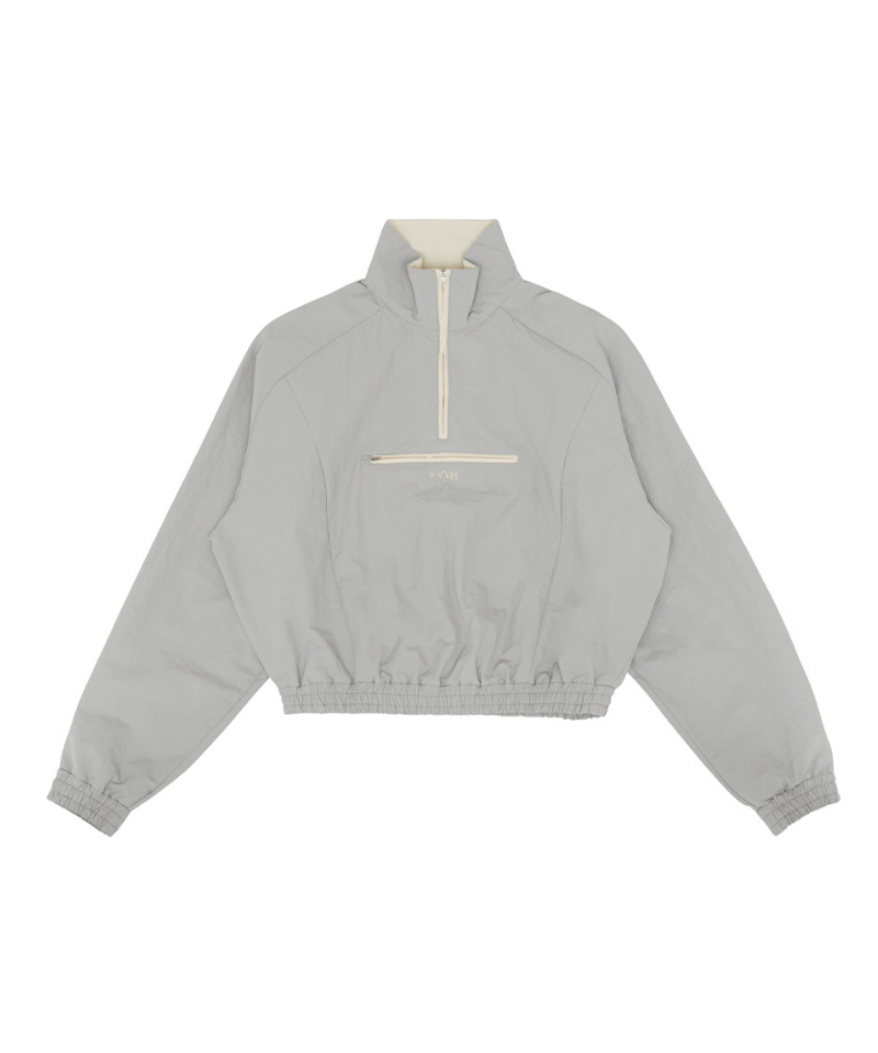 Half-zip Wind Anorak Space Silver