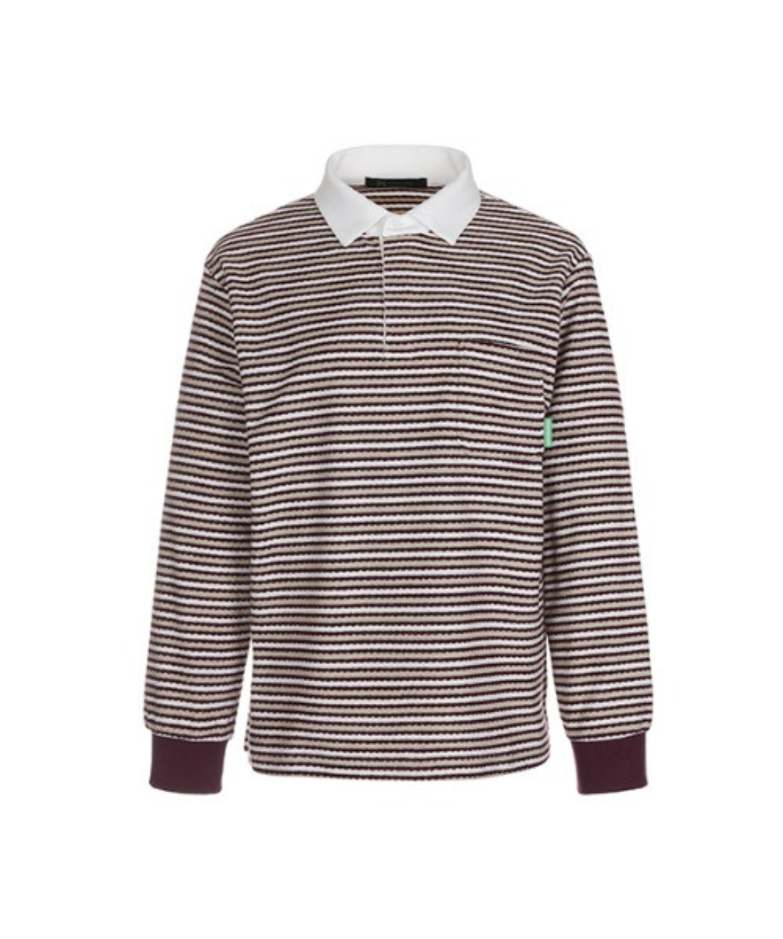 BERMUDA GRASS Overfit Terry Long Sleeve Shirt Wine