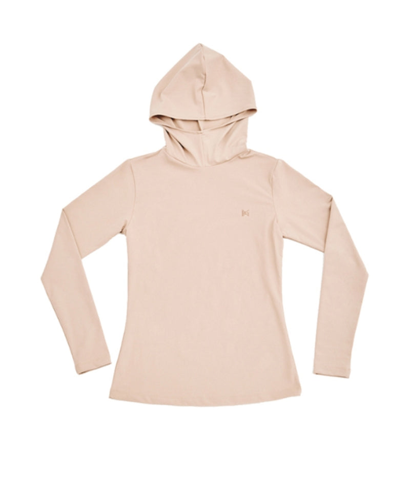 BERMUDA GRASS Hooded T-shirt Beige