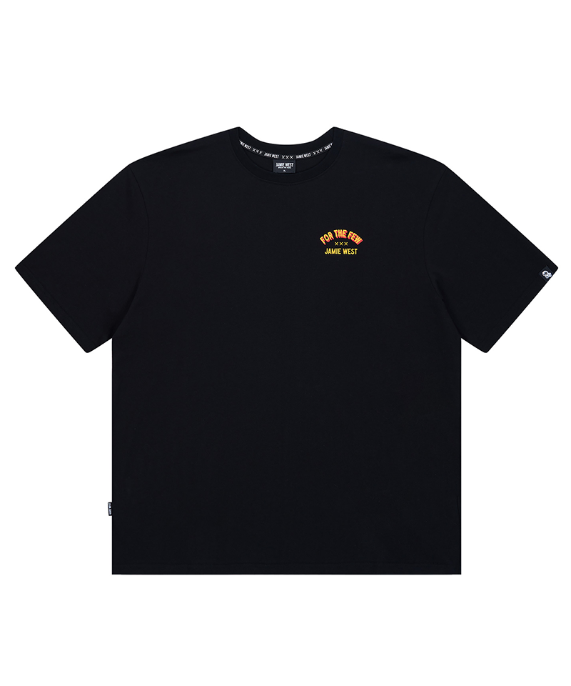 Jamie West Howling Tiger Retro T-Shirts - Black