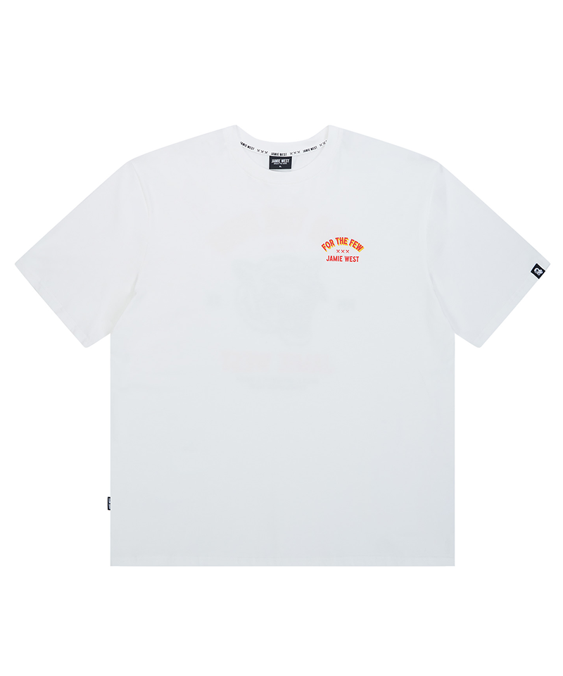 Jamie West Howling Tiger Retro T-Shirts - White