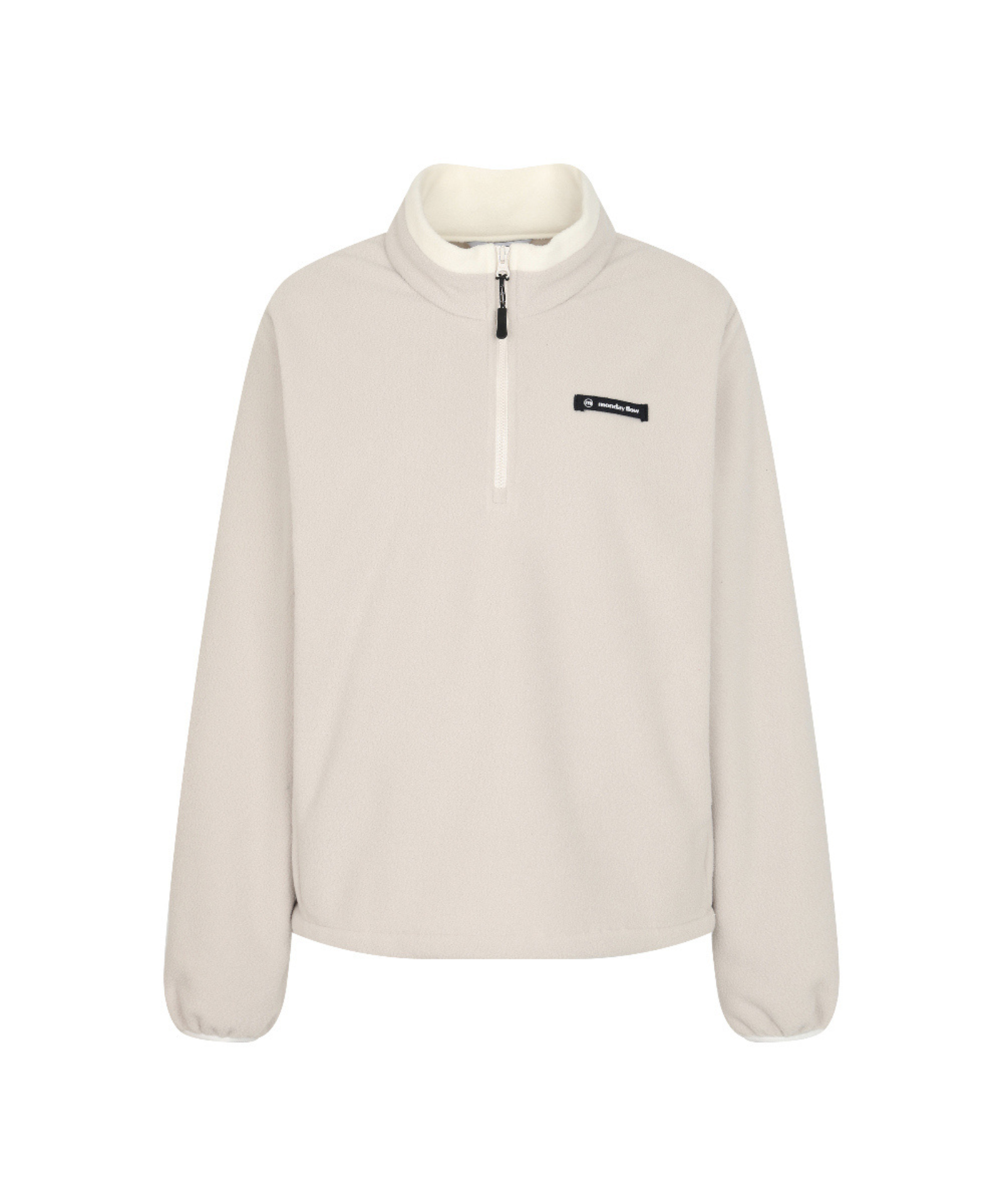 Monday Flow In-N-Out Fleece Top Light Beige
