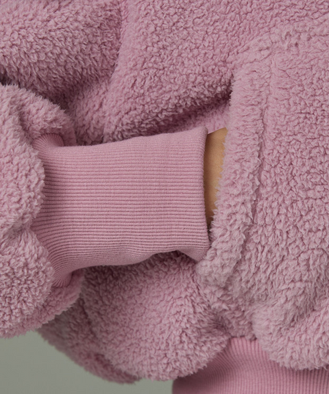 J.Jane Fleece Frill zip-up set - Indian Pink