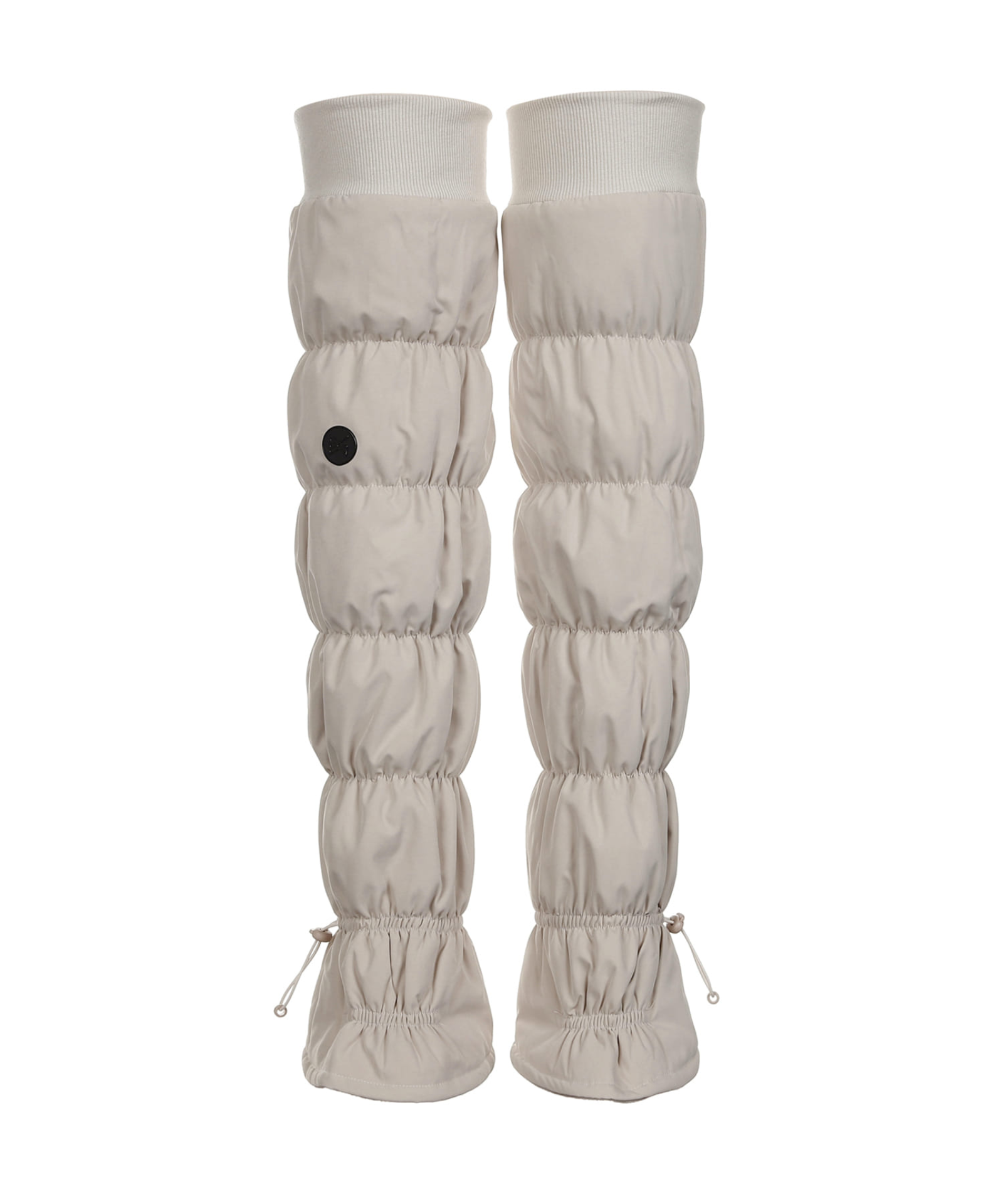 Knee-High Padded Leg Warmers Beige