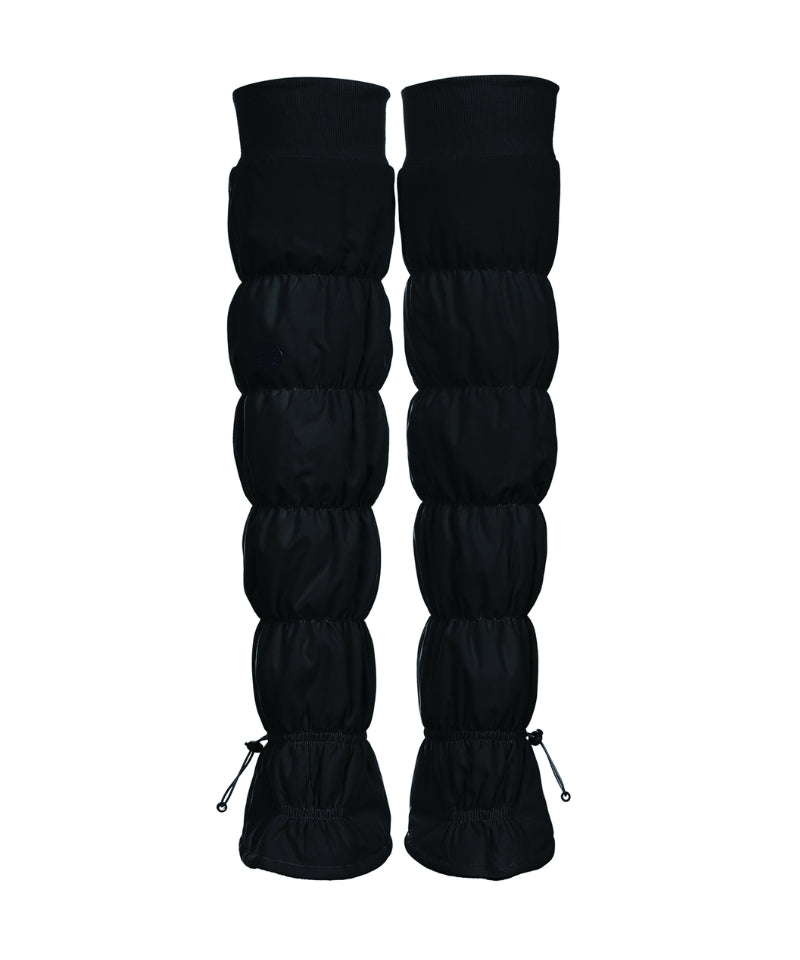 Knee-High Padded Leg Warmers Black