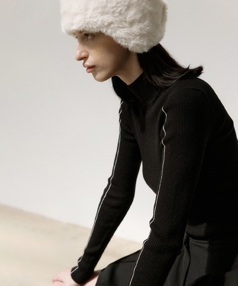 Anell Golf Lin Knit Polar - Black