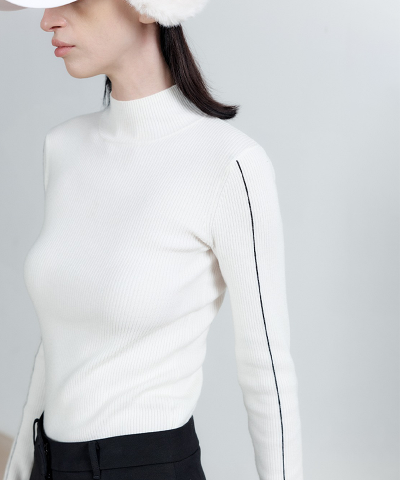 Anell Golf Lin Knit Polar - Ivory