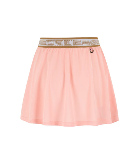 LENUCU Logo Banding Pique Skirt Mini .ver - Pink