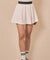 LENUCU Logo Banding Pique Skirt Mini .ver - White