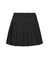 [Warehouse Sale] LENUCU Logo Banding Pleated Skirt - Black