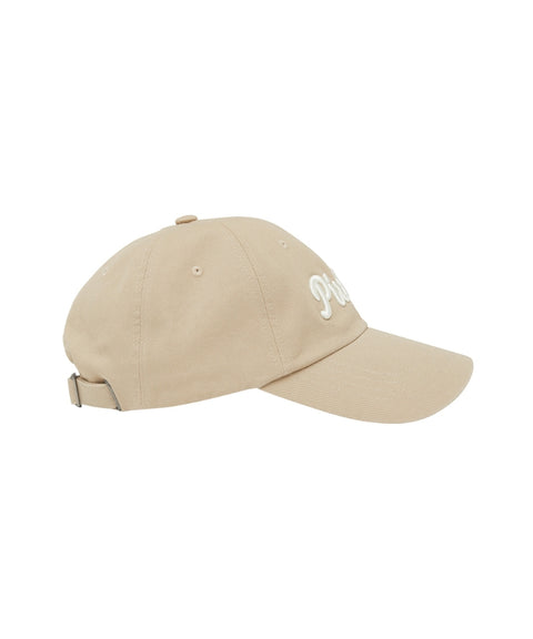 Logo Embroidered Ball Cap Milk Tea Beige