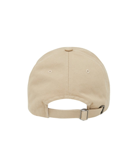 Logo Embroidered Ball Cap Milk Tea Beige