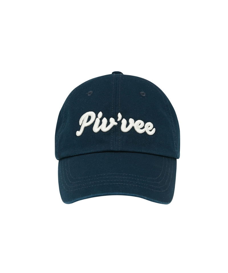 Logo Embroidered Ball Cap Ocean Navy