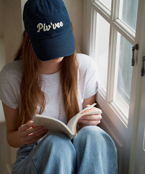 Logo Embroidered Ball Cap Ocean Navy