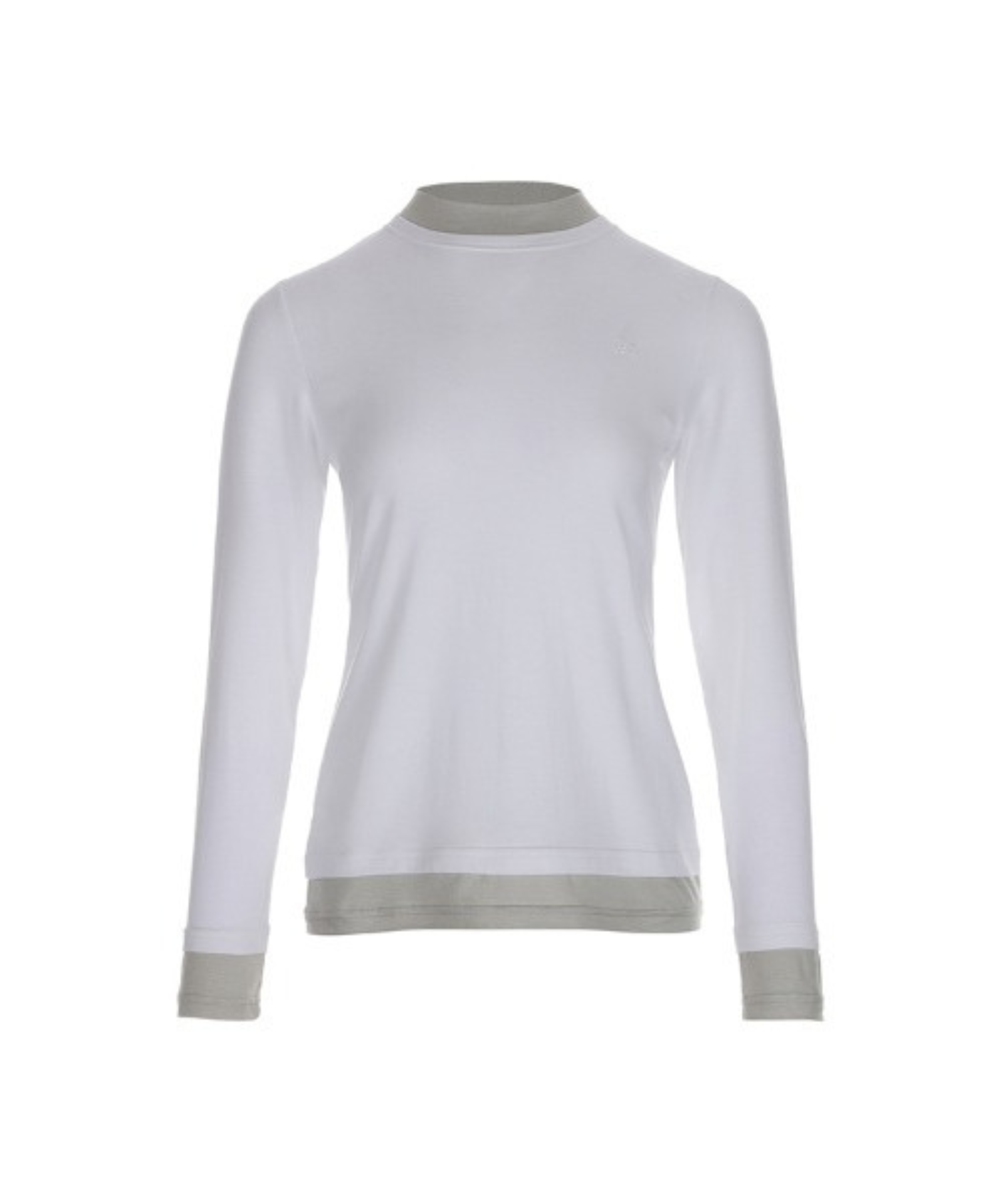 BERMUDA GRASS Modal Layered T-Shirt White