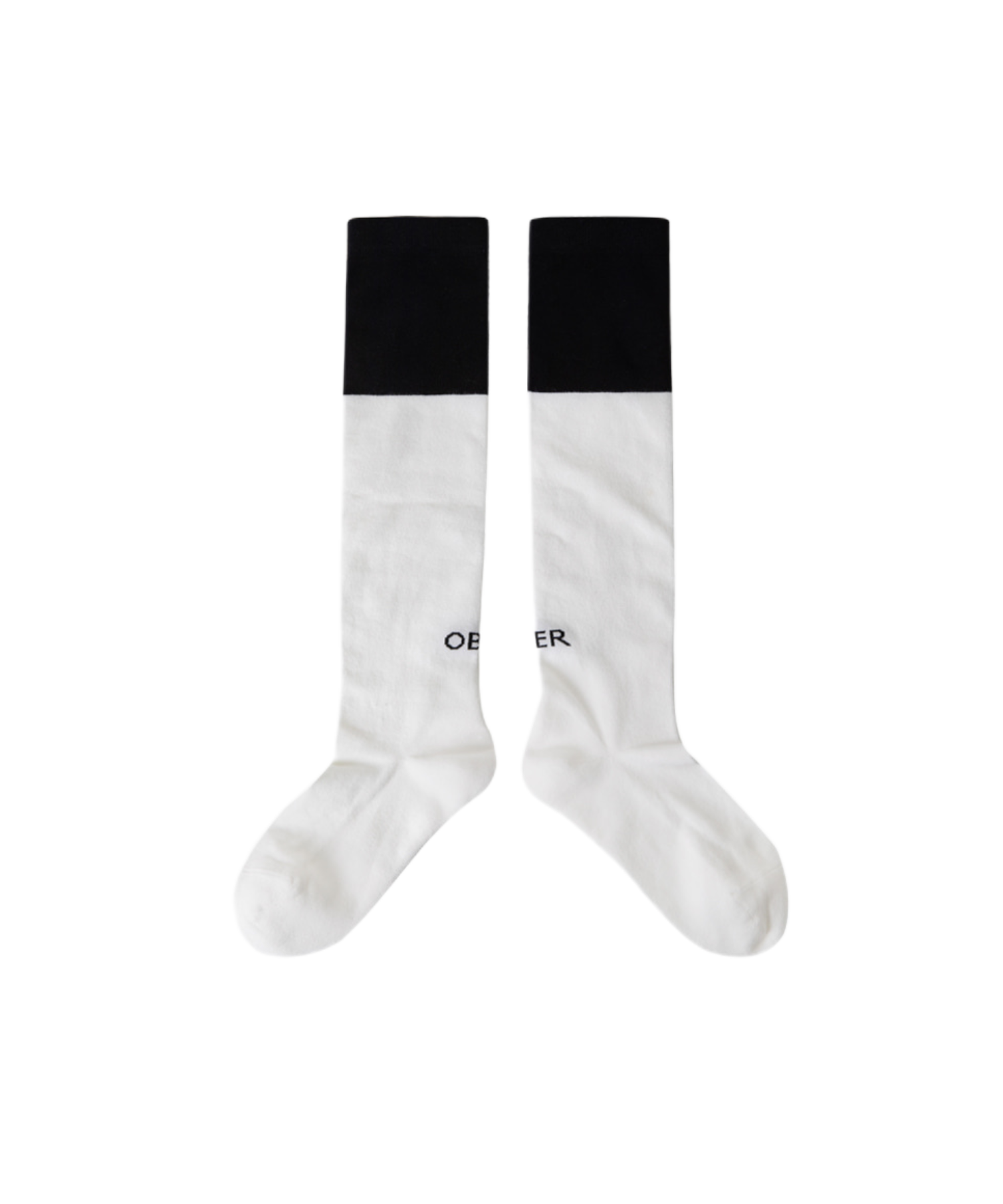 OBER Golf Monotone Color Blocking Socks Black