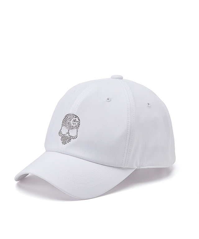Monster G Women Swarovski Ball Cap White