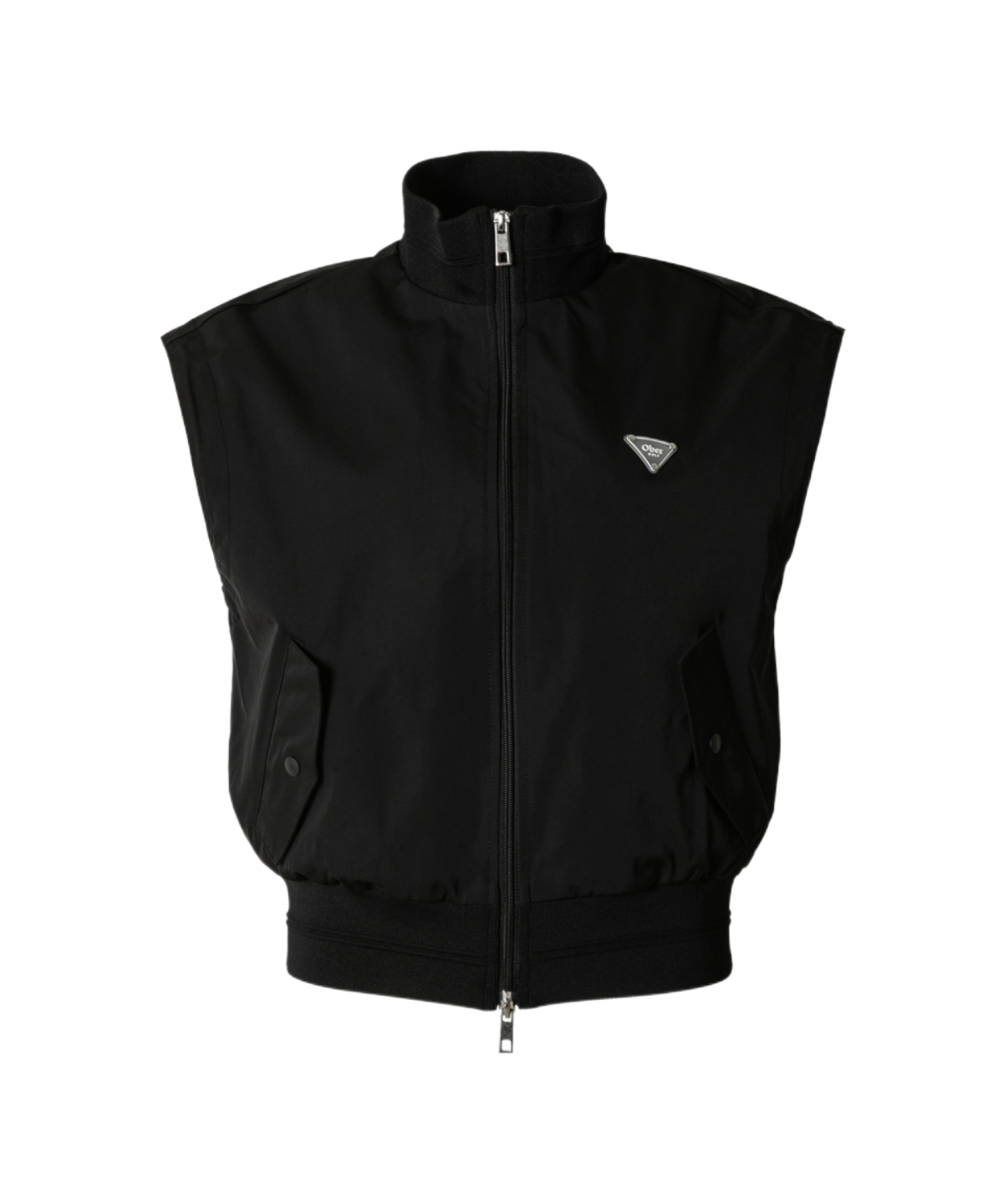 OBER Golf Memory Zip-Up Wind Vest Black