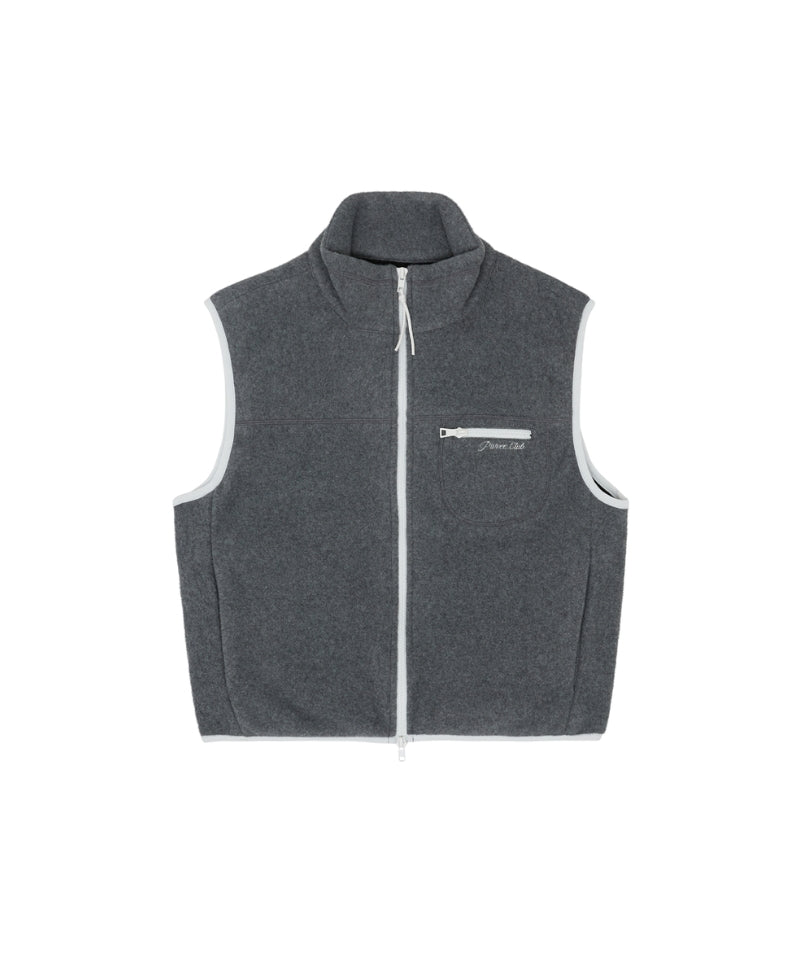 PIV'VEE Double Fleece Vest Heather Grey