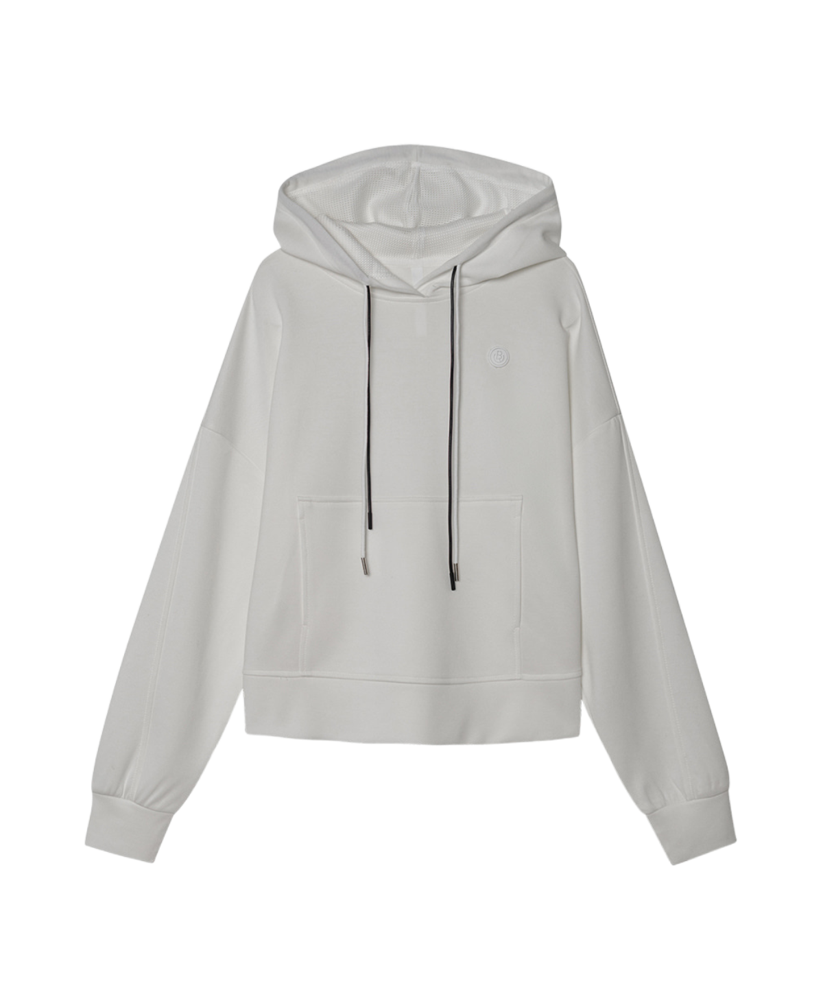 OBER Golf PK Mesh Hooded Sweatshirt White