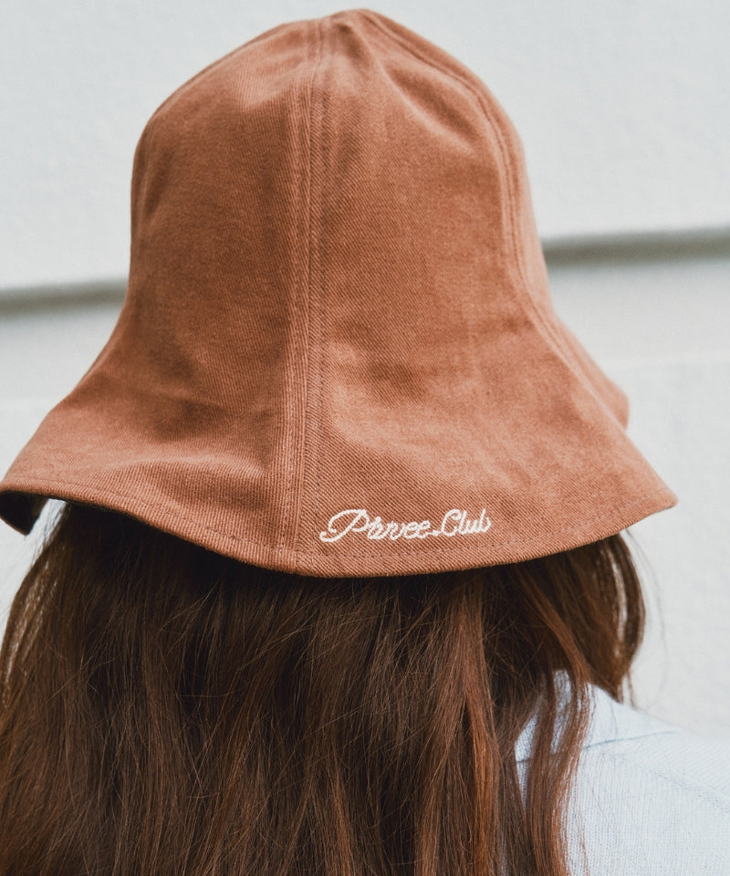 Peach Touch Bucket Hat Chocolate Brown