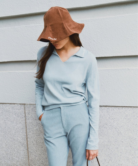 Peach Touch Bucket Hat Cloud White
