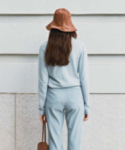 Peach Touch Bucket Hat Cloud White