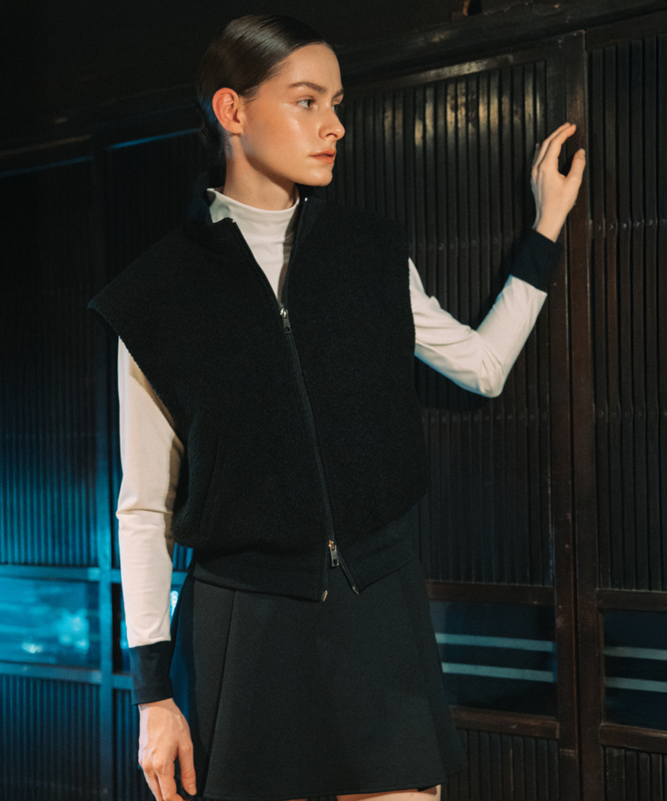 OBER Golf Performance Tweed Vest Black