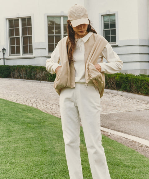 Piv'vee Nylon Ball Cap Milk Tea Beige