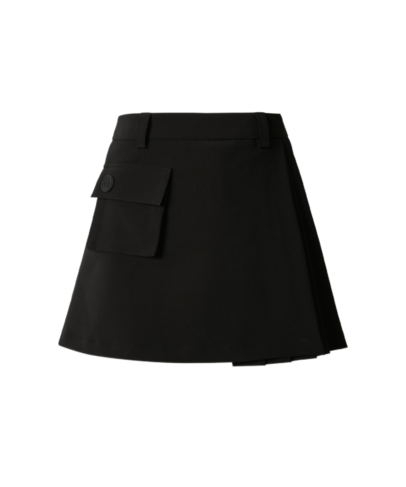 OBER Golf Pocket Pleated Wrap Golf Skirt Black