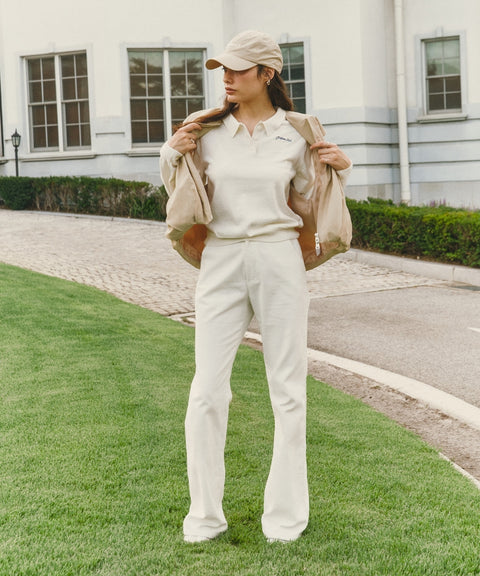 Puffed Hem Vest Milk Tea Beige