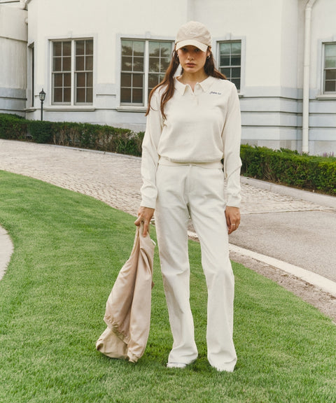 Puffed Hem Vest Milk Tea Beige