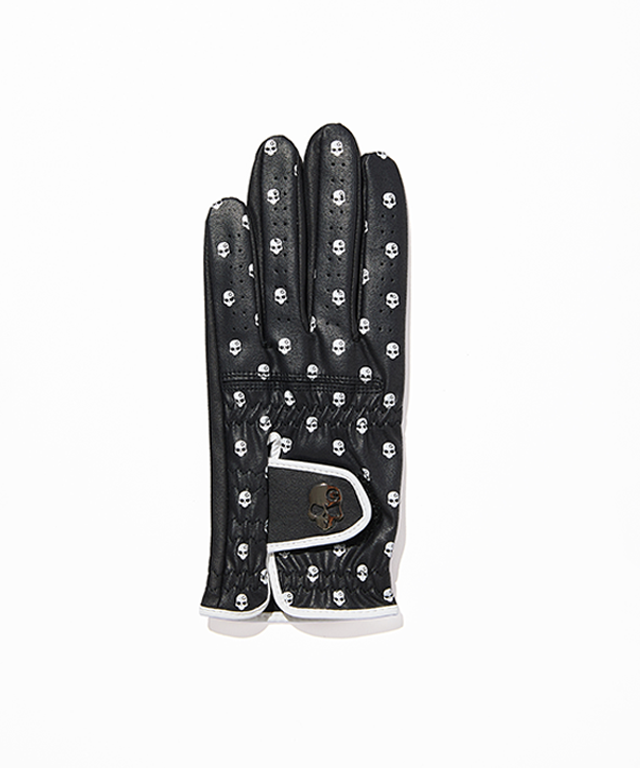 Monster G Rain Grip Skull Pattern Glove - Black