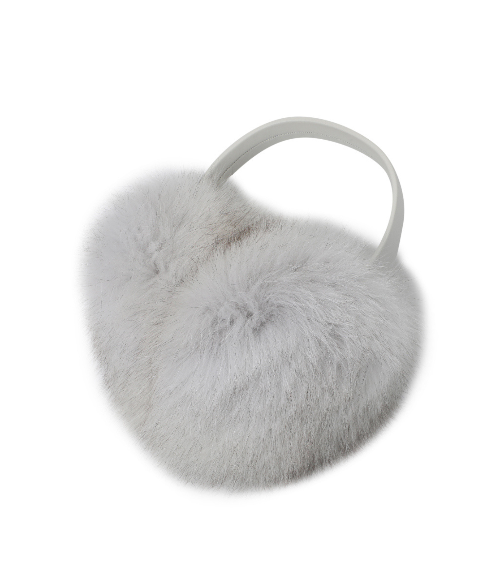 Monday Flow Real Fox and Leather Earmuffs Blue Fox