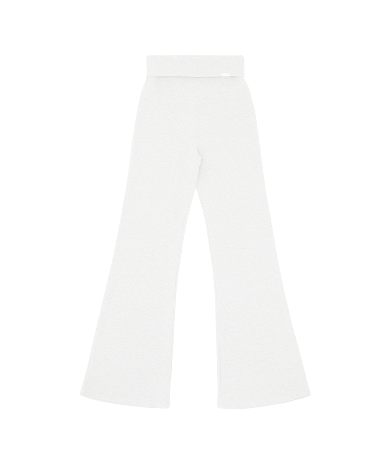 Piv'vee Ribbed Bootcut Leggings - Cloud White