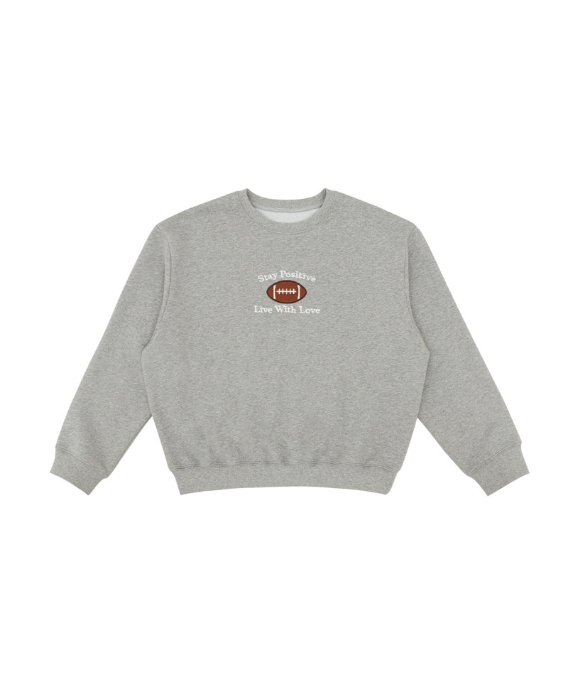 Rugby Ball Sweatshirt Heather Grey