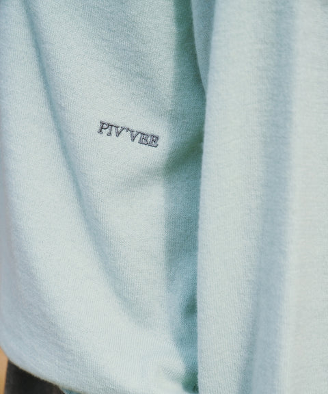 Shoulder Pad Knit Pullover Pistachio Mint