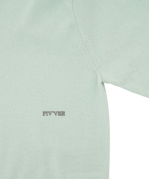 Shoulder Pad Knit Pullover Pistachio Mint