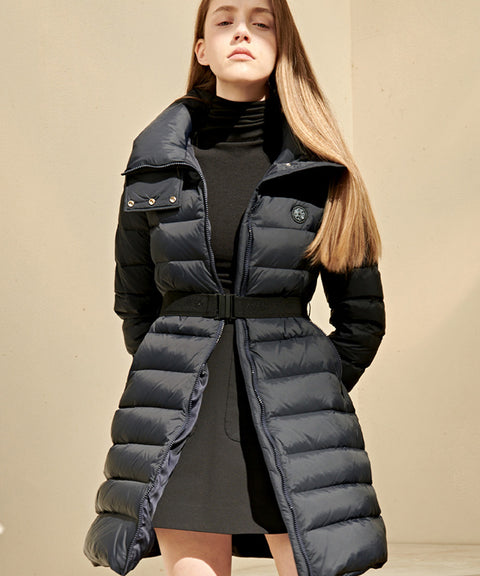AVEN Signature Belted Goose Down - Navy