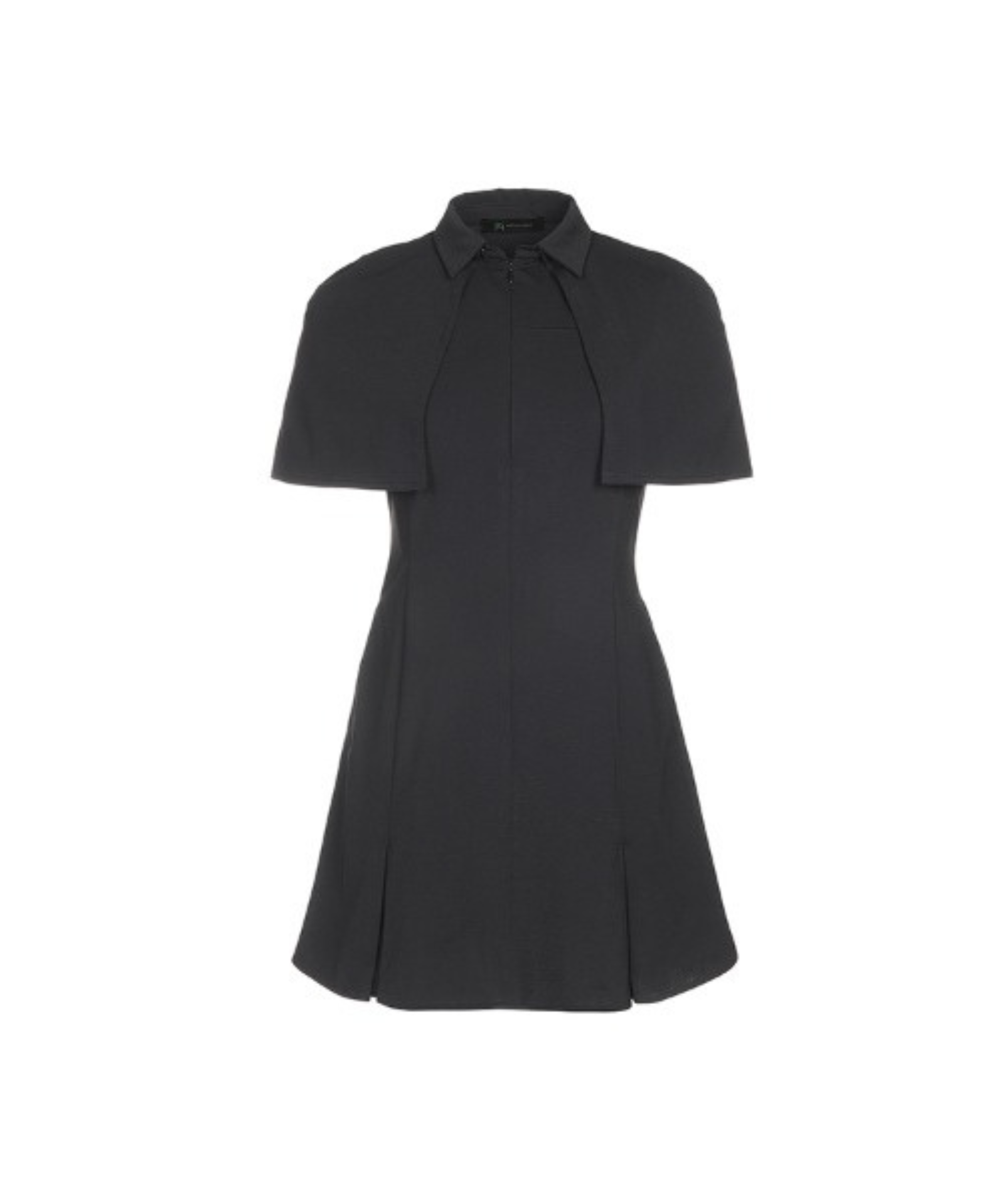 BERMUDA GRASS Sleeveless One-Piece With Detachable Cape Black