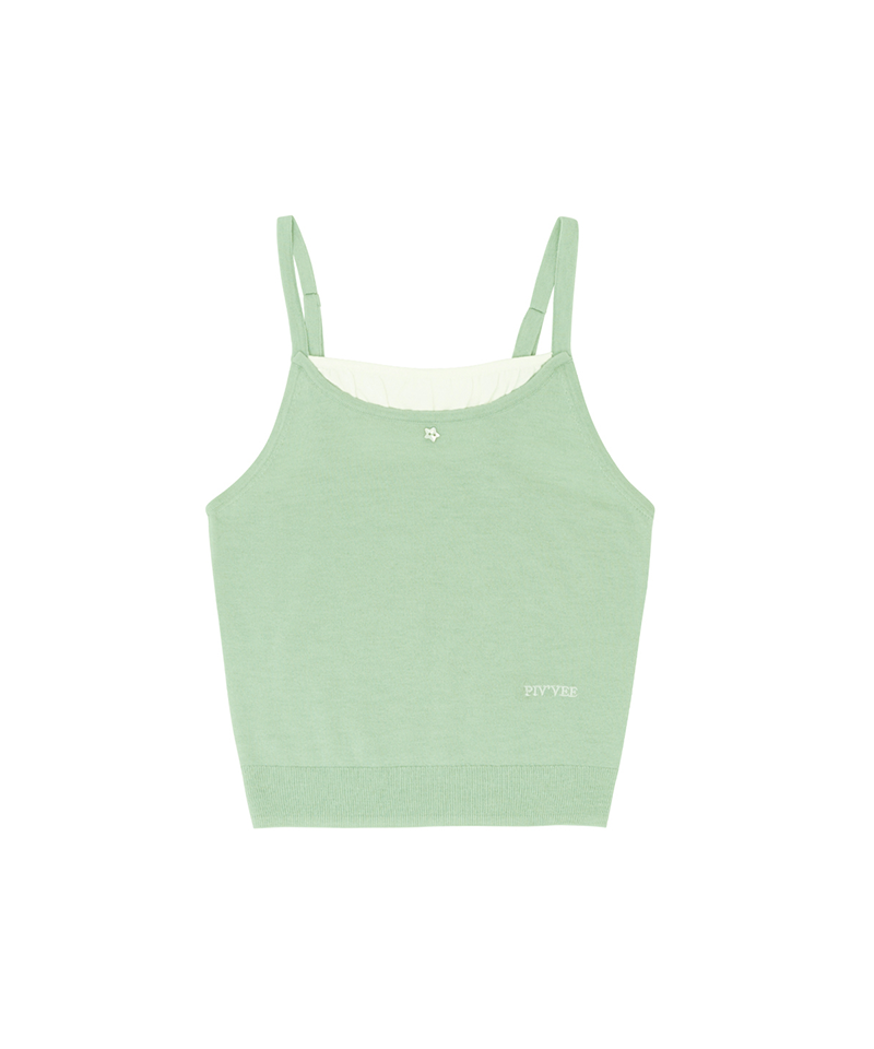 Piv'vee Sleeveless knit top - Pistachio Mint