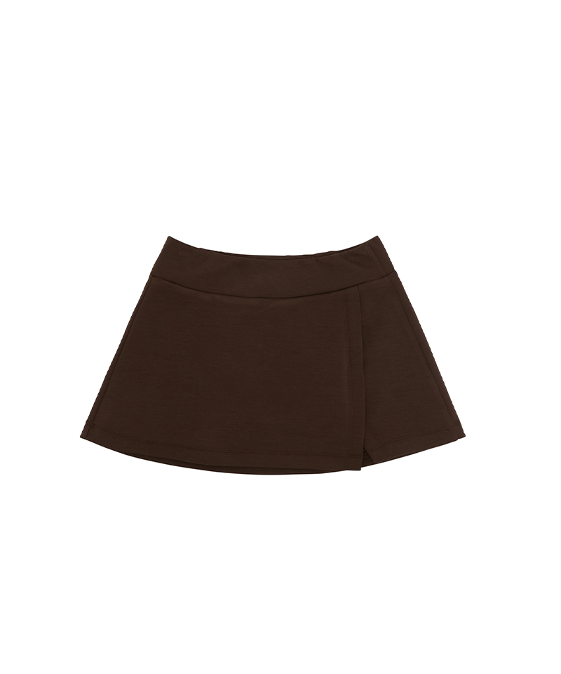 Piv'vee Slit Mini Skirt - Chocolate Brown