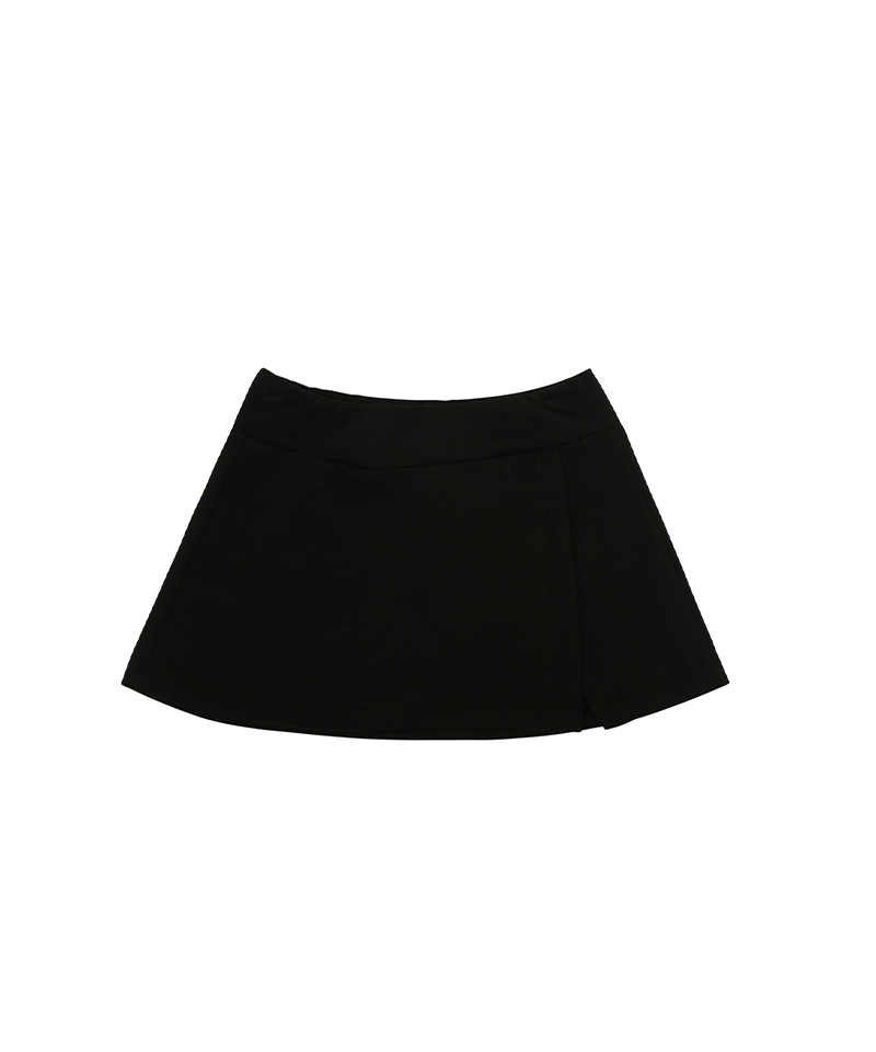Piv'vee Slit Mini Skirt - Ebony Black