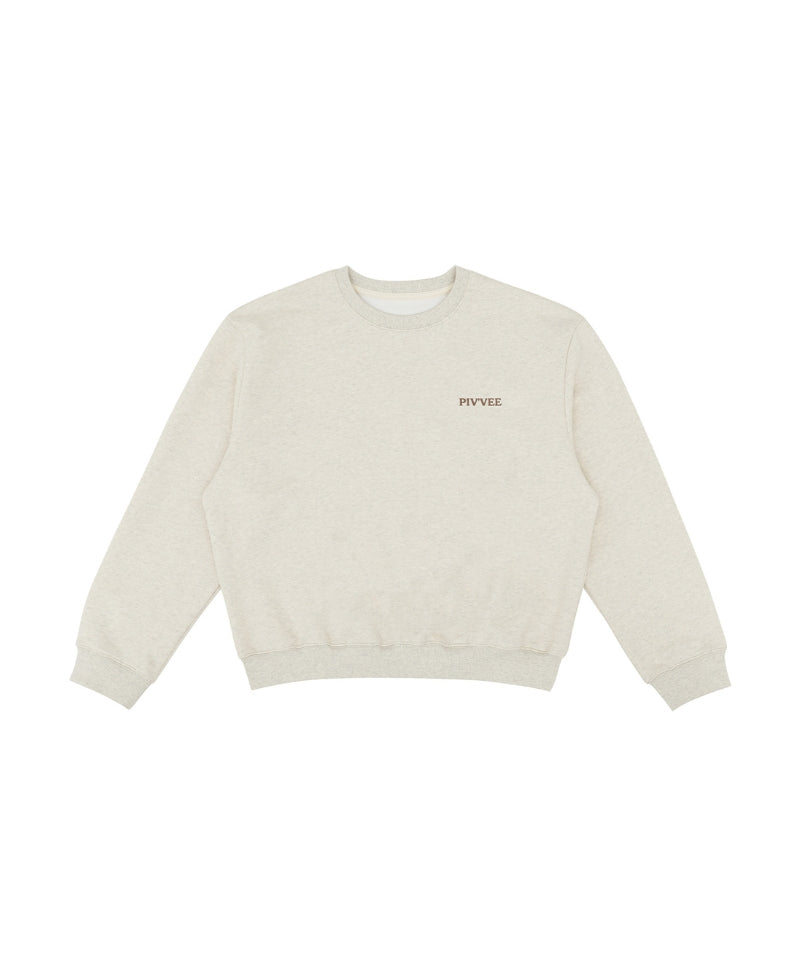 Sports Club Emoji Sweatshirt Oatmeal Beige