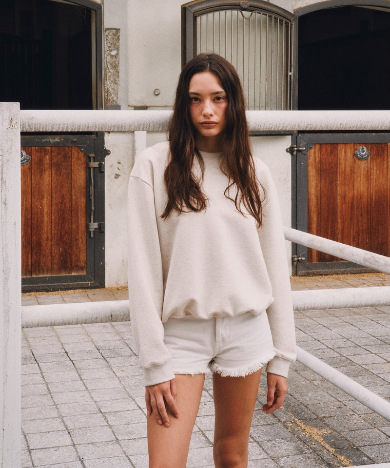 Sports Club Emoji Sweatshirt Oatmeal Beige